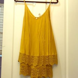 Pretty yellow romper (looks like a dress)